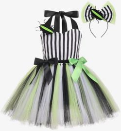 Halloween Beetlejuice girls costume 10/12 years