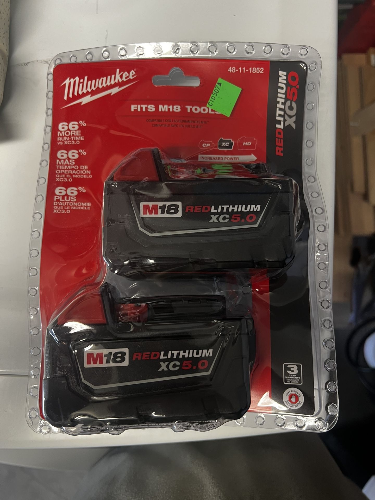 M18 Xc5.0 Battery