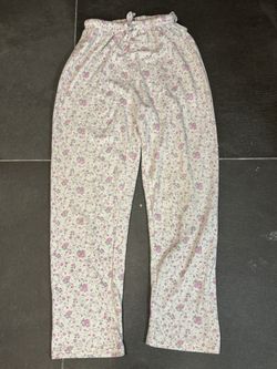 Cream Floral Lounge Pants