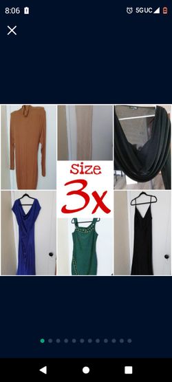 Women's Size 3x Fashion Clothes Bbw Dresses Lot