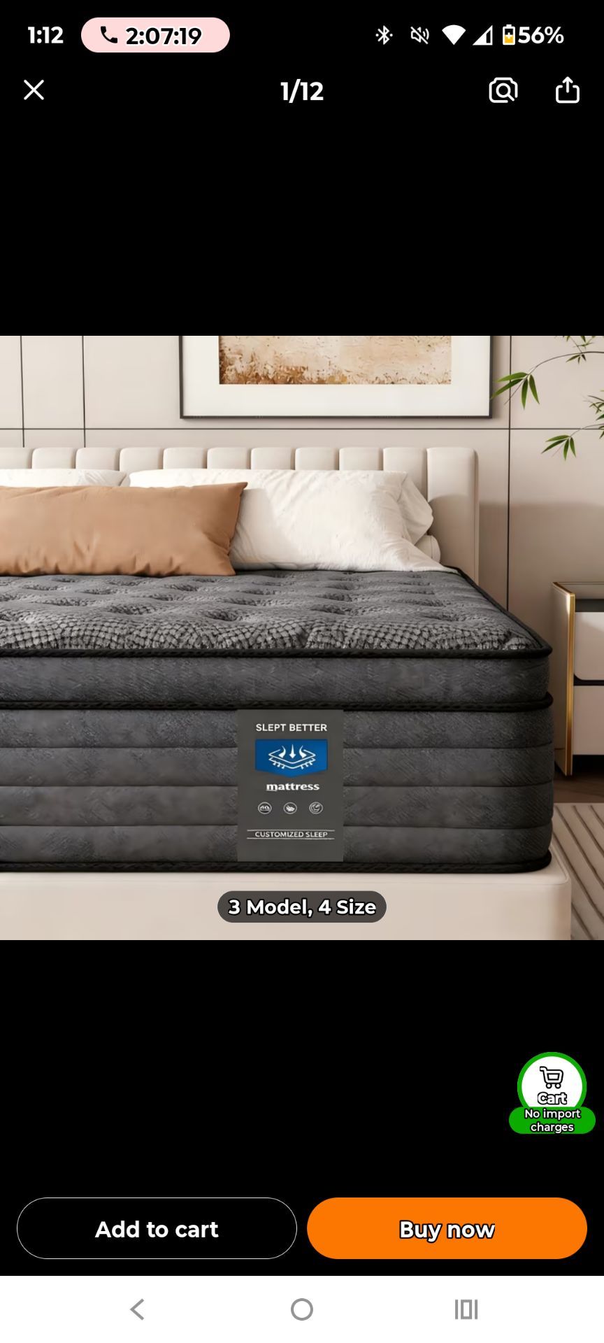 Full size mattress - never opened