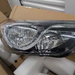 2011 - 2013 Hyundai Elantra Chrome Halogen Headlights Assembly Left Side