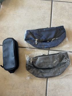 2 Brand New Adjustable Waist Bags + FREE Philips Storage Case