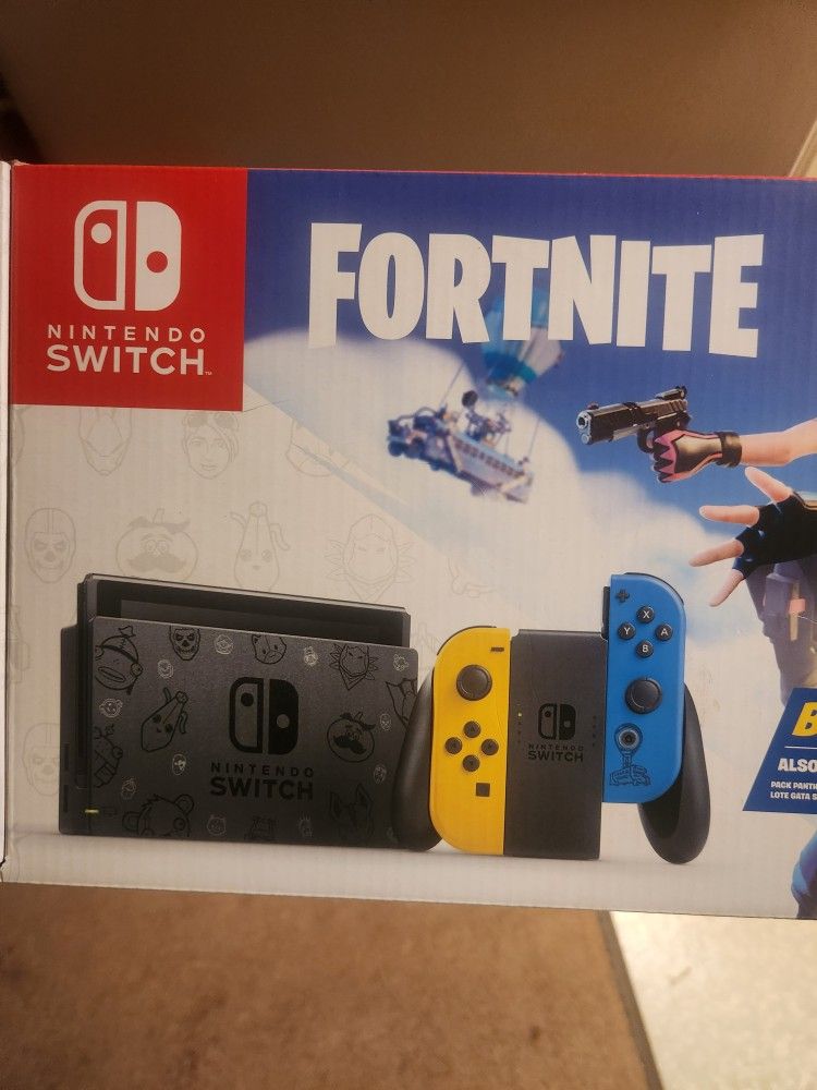 Switch w/ yellow & blue controller wildcat switch limited edition no code or in game item