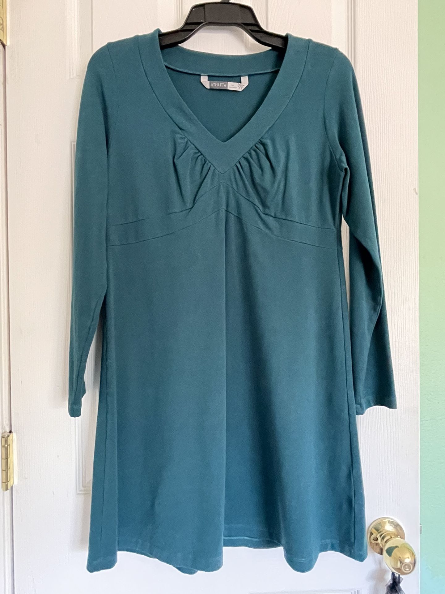 Athleta Teal Dress Large Petite