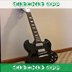 art character Electric Guitar Rock Hard with Superior Sound Technology