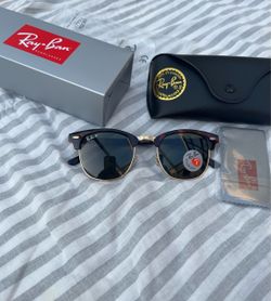 Polarized lenses club master 3016 sunglasses tortoise