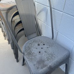 Metal Stacking Chairs 