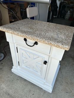 Nightstand with Granite Top