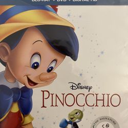 Disney’s PINOCCHIO Signature Edition (Blu-Ray + DVD + Digital-1940) NEW!