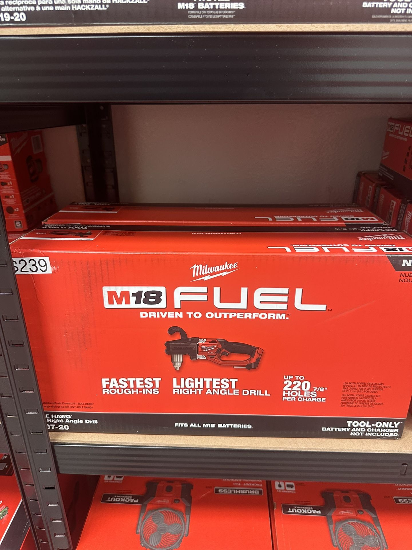 Milwaukee M18 Fuel Hole Hawg 1/2” Right Angle Drill