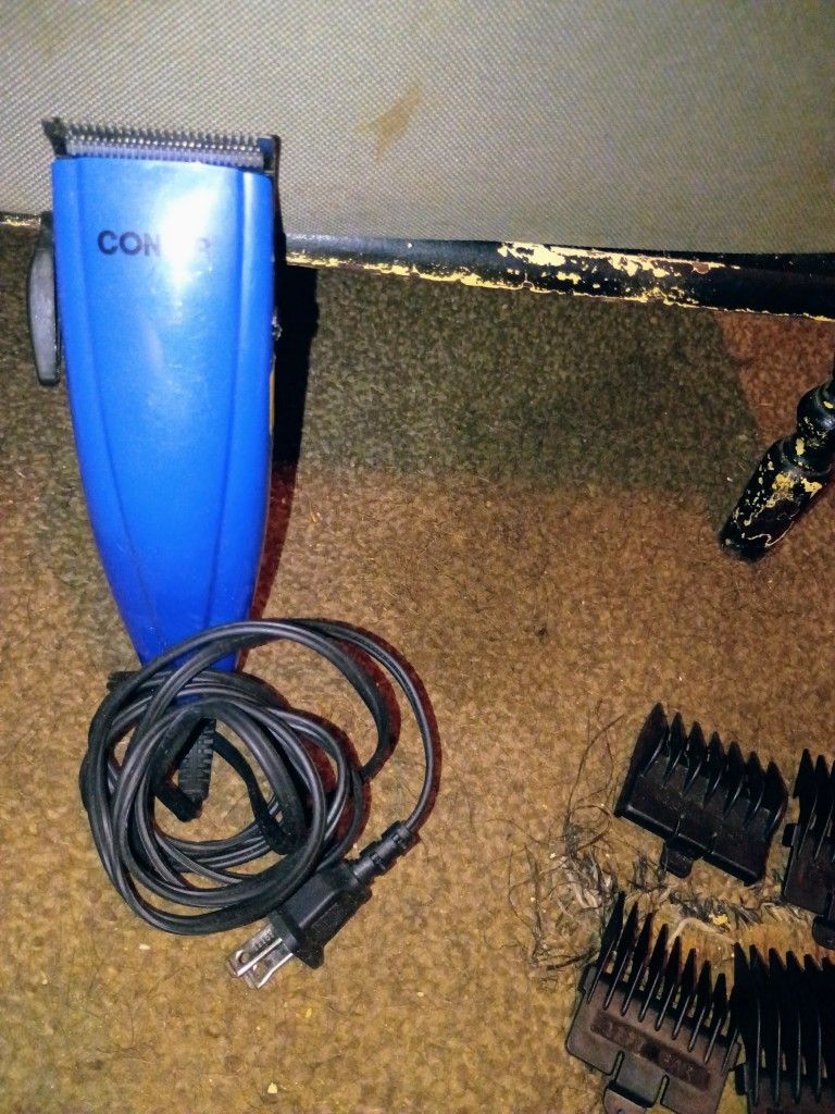 Conair Clippers Blue And Back On The Black