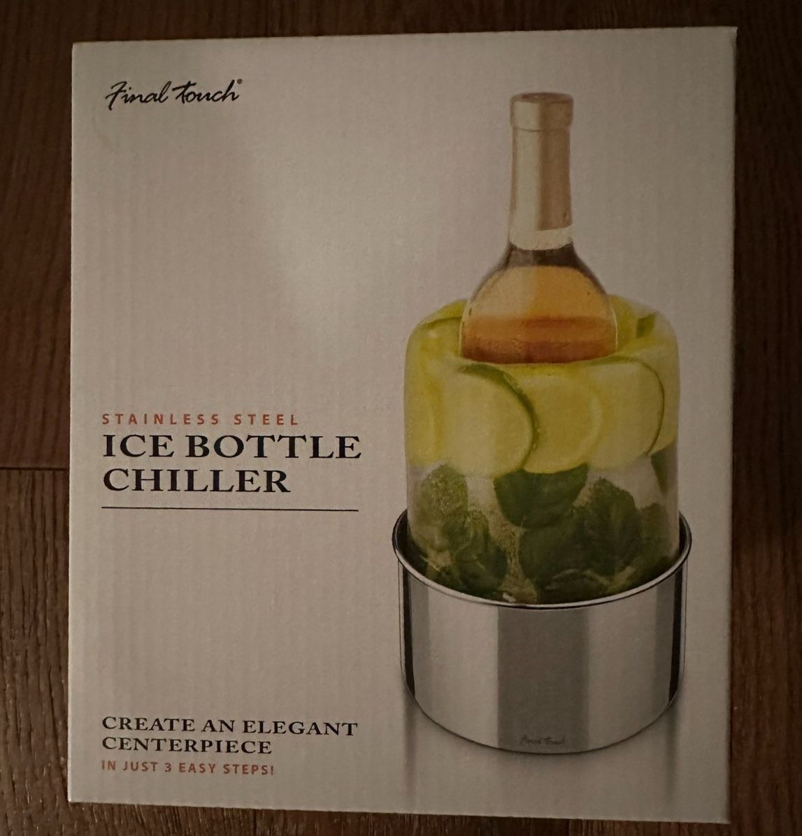 New Final Touch Stainless Steel Ice Bottle Chiller