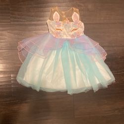 Girls unicorn costume/dress 3T Birthday party dress