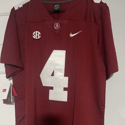 #4 Milroe Alabama Roll Tide Jersey. Medium To XXXL Available.