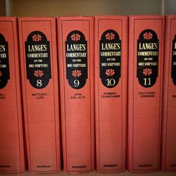 Bible Commentaries And Theological Dictionaries. 