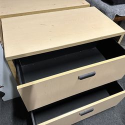 Pair Filing Cabinets Drawers 