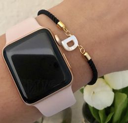 Initials Nacar bracelets adjustable handmade available all letters and colors