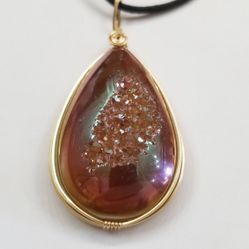 Pendant Wire Wrapped Crystal