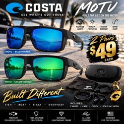 Costa Motu 2 pairs 49$ each