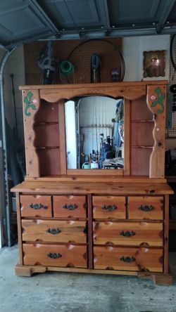 Solid Wood Dresser / Mirror