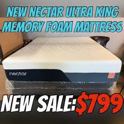 NEW NECTAR ULTRA KING MEMORY FOAM MATTRESS 