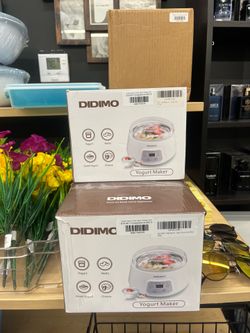 DiDimo Yogurt / Greek Yogurt / Cheese / Natto Electric Time Control Maker Machine Stainless Steel Liner - White