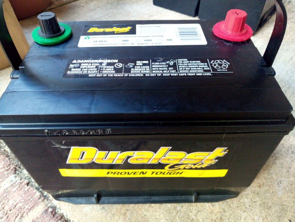 Duralast Gold group 34 truck car battery perfect