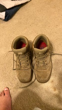 Gently used combat boots 10.5