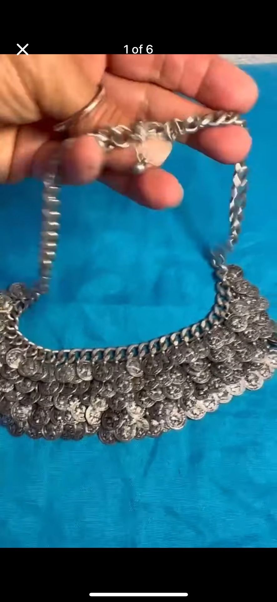 1908 French Republic Francaise Faux Coin Choker