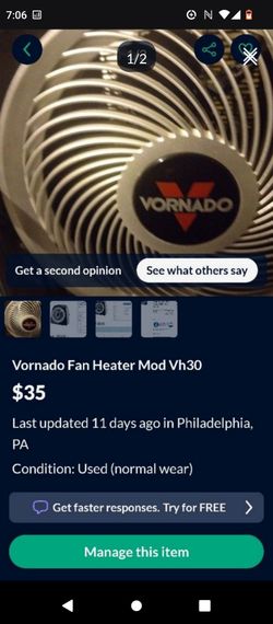 Vornado Heater / Fan