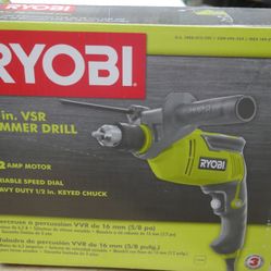 Ryobi hammer drill corded new in box D620h 883658-2 