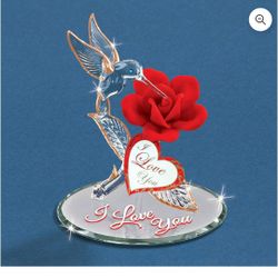 Humming Bird Glass Figurine 