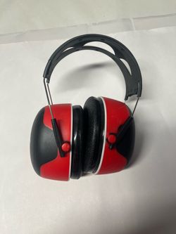 3M Pro-Grade Noise-Reducing Protection Over-The-Head Ear Muffs (Black/Red)
