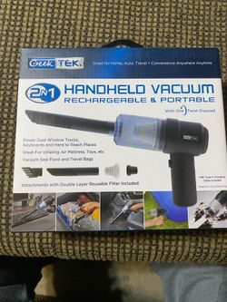 Geek Tek 2-in-1 Handheld Vacuum Rechargeable and Portable