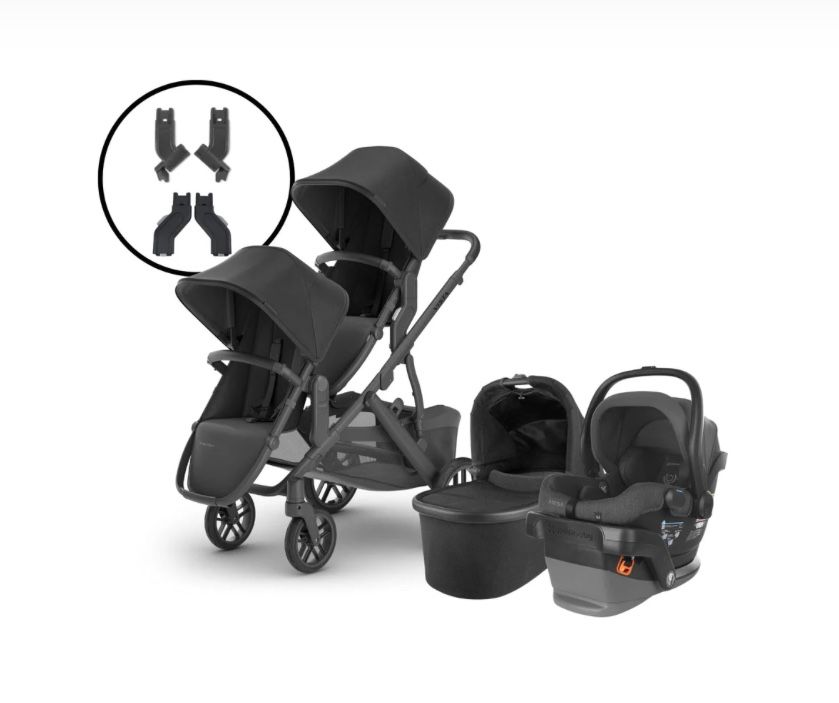 Uppababy Vista Dual Stroller, Infant Car Seat And Bassinet 