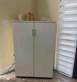 Ikea white cabinet storage