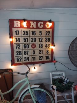 Old big  Bingo wall sign.