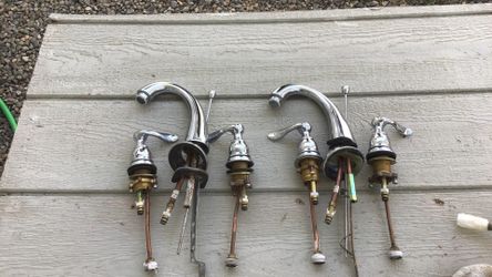 Bathroom faucets set of two