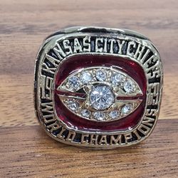 Kansas City Chiefs Championship Ring 1969 Men's Sz 10 Superbowl Gold