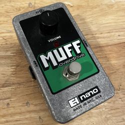Guitar Effect. EHX Nano MUFF Overdrive Pedal