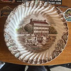 JOHNSON BROTHERS HERITAGE HALL DINNER PLATE ENGLAND EUC - $50 For 6 Plates (Antelope)