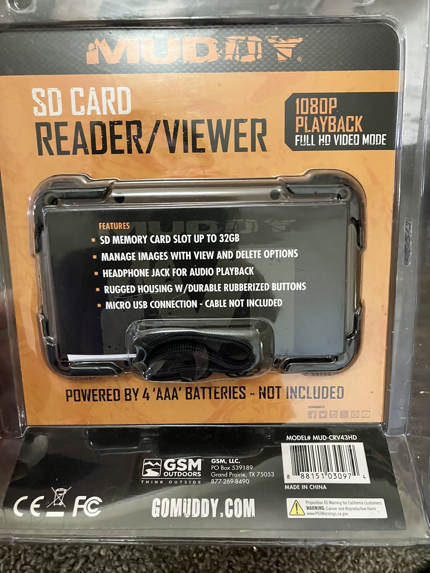 Trail Cam SD Card Reader 