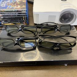 Optoma GT1080 Darbee 3D Projector W/ 3D Player And 3D Movie Bundle!! OBO