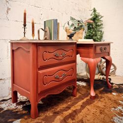 Rustic Farmhouse Red Side Tables/ End Tables 