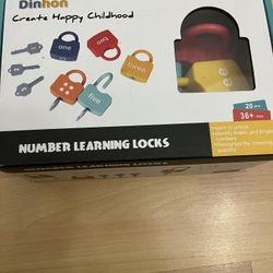*** Moving Out Sale Everything Must Go . Kids Items ***Number Learning Lock And Key 