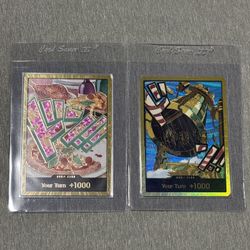 DON!! Card (Bonney) (Gold) and DON!! Card (Kalgara) (Gold) - Premium Booster -The Best- Vol. 2 (PRB-02)