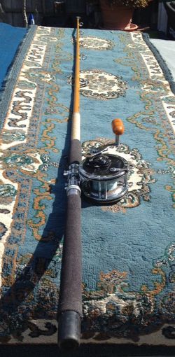 "VINTAGE" SABRE TROLLING ROD WITH PENN MARINER REEL