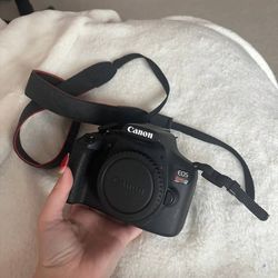 Canon Rebel T7 DSLR Camera Body + Strap and Battery + Charger (read description)