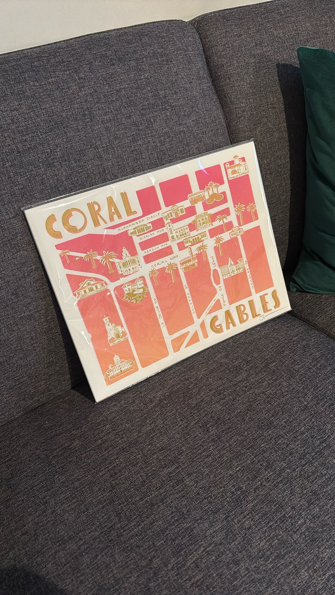 Coral Gables Map 11x14